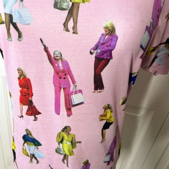Graphic Sex and the City Samantha Print Pink Women's Tee - Picture 3 of 5